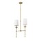 Z-Lite Emily 2 Light Island, Rubbed Brass & Off White 3033-2L-RB - alternate 4